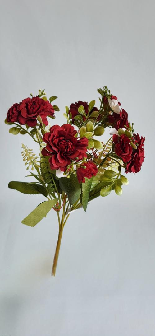 Buchetel Artificial Crizantema Bordo