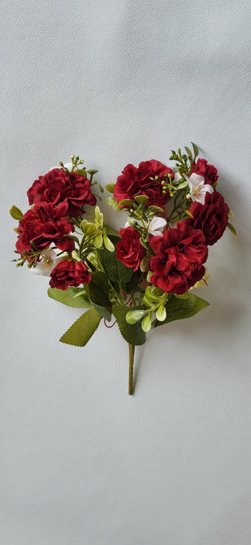 Buchetel Artificial Crizantema Bordo