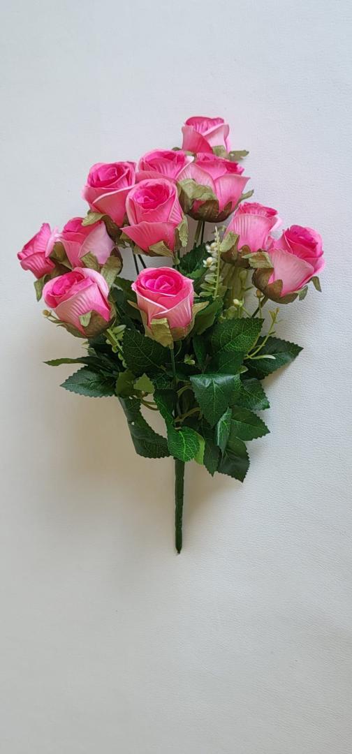 Buchet Trandafiri 12 fire Roz-Ticlam