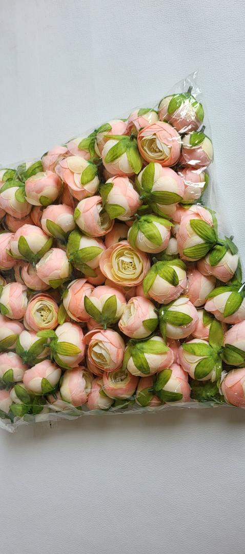 Ranunculus Artificial Roz-Verde