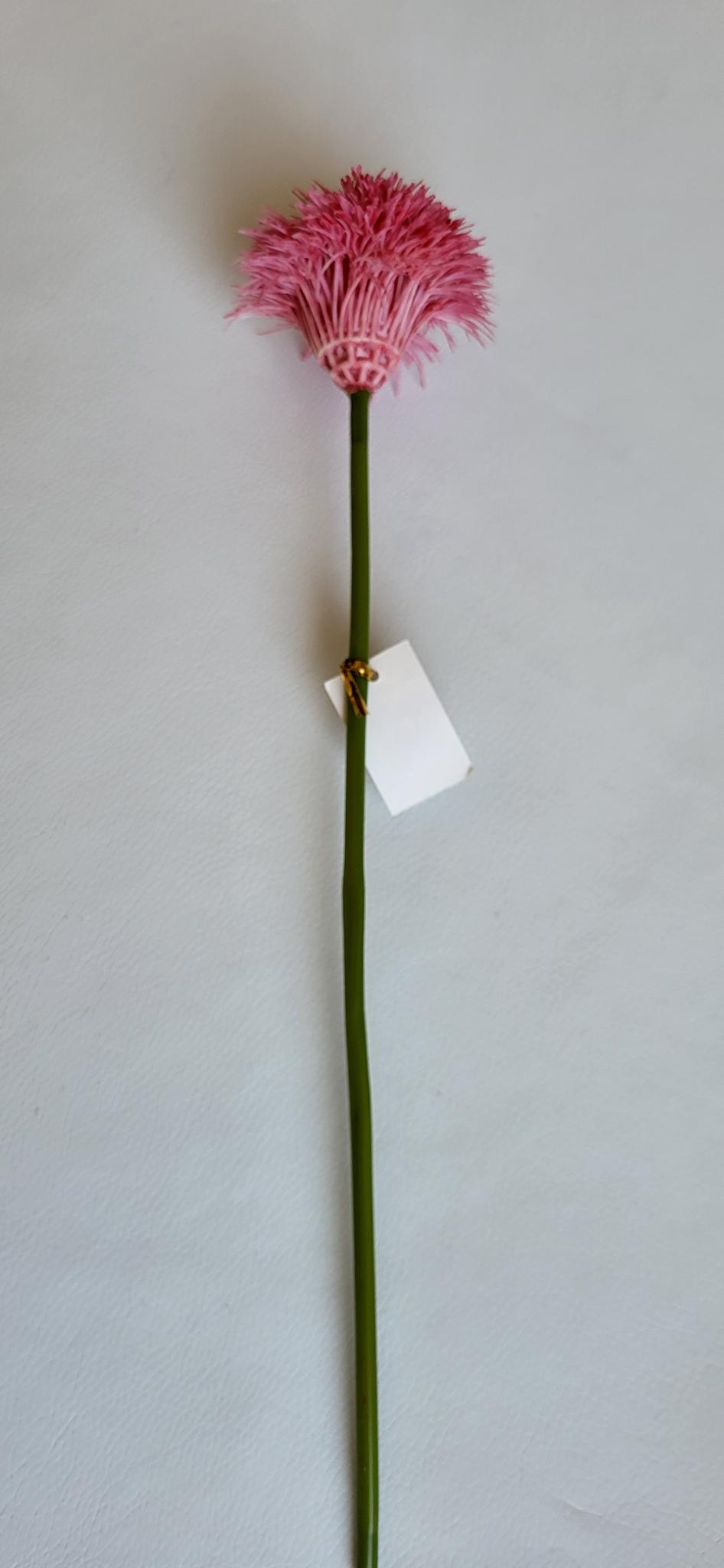 Floare artificial tija de pompon inaltime de 35cm