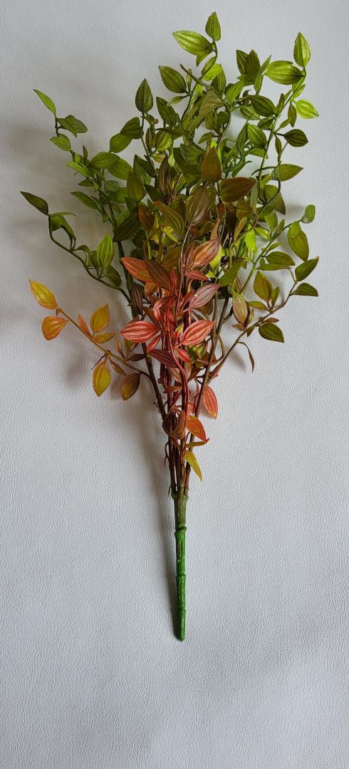 Buchet Verdeata Artificiala Verde-Bordo