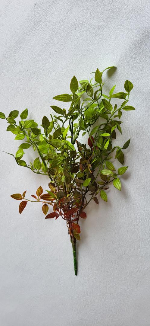 Buchet Verdeata Artificiala Verde-Bordo