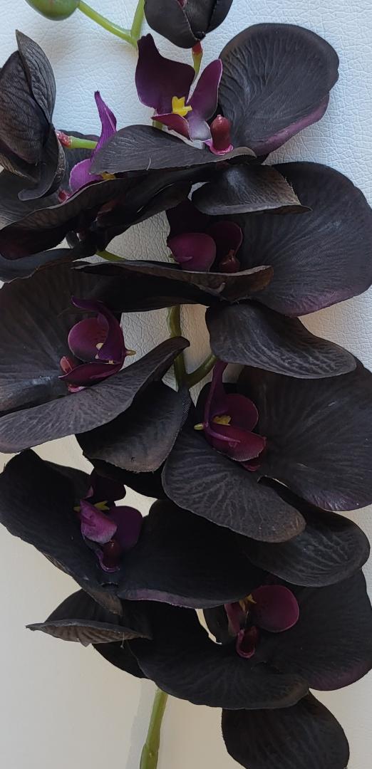 Orhidea Artificiala Textil Negru