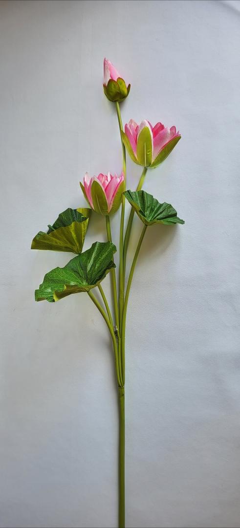 Floare Lotus Artificial Roz