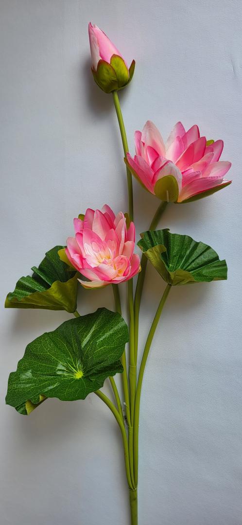 Floare Lotus Artificial Roz