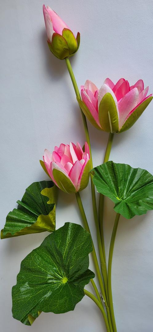 Floare Lotus Artificial Roz