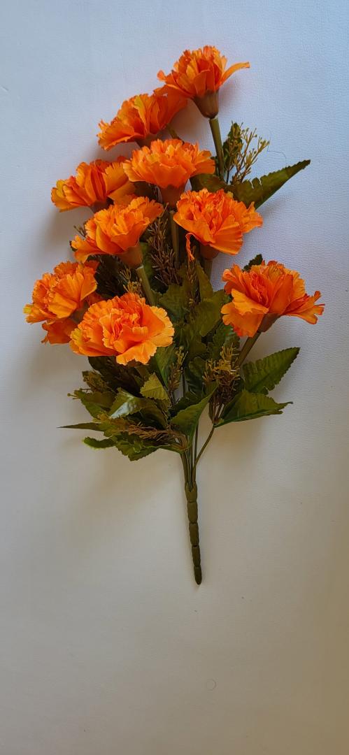 Buchet Garoafe Portocaliu Deschis