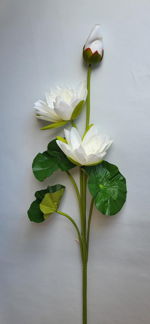 Floare Lotus Artificial Alb