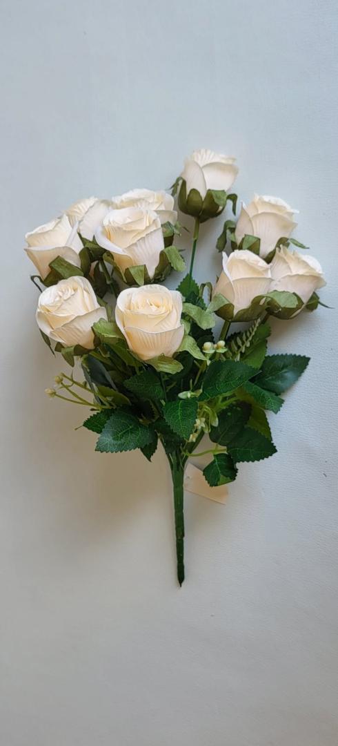 Buchet Trandafiri 12 fire crem