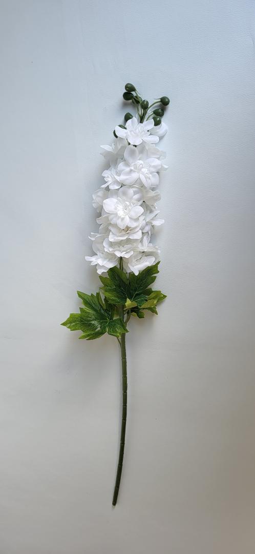 Delphinium Artificial 81cm Alb