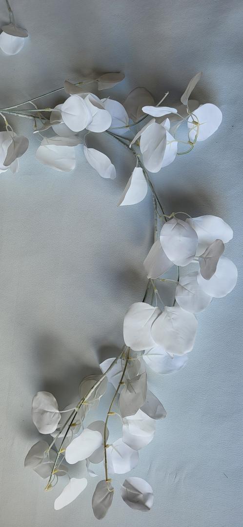 Girlanda Artificiala Eukalipt Alb