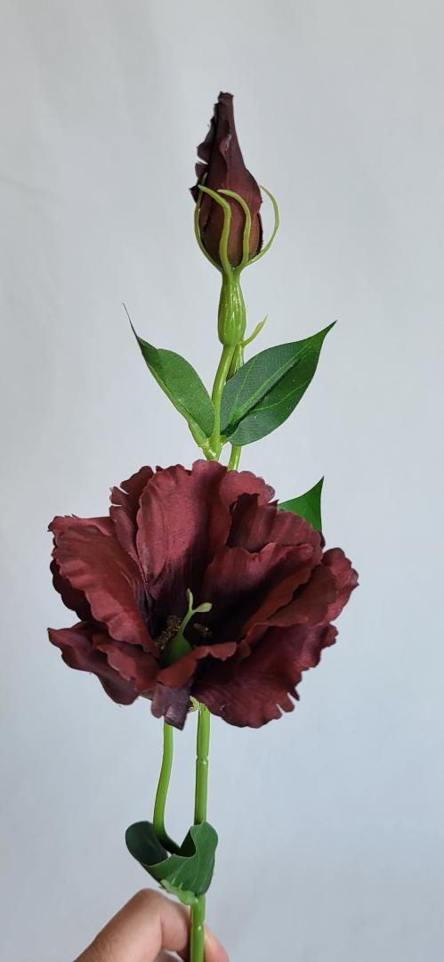 Lizianthus Artificial Dark Chocolate