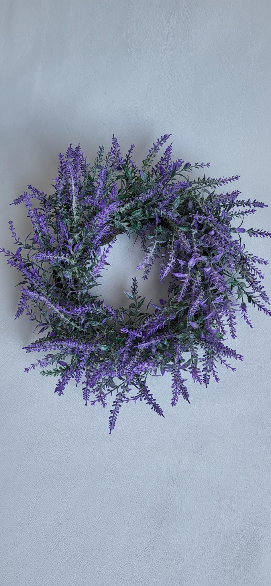 Coronita din flori artificiale de lavanda