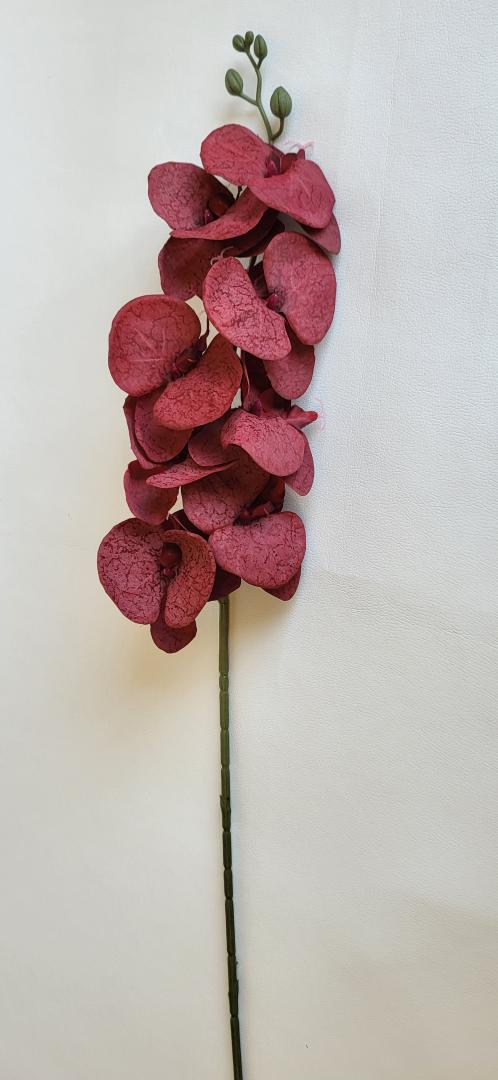 Orhidea Artificiala Textil Bordo