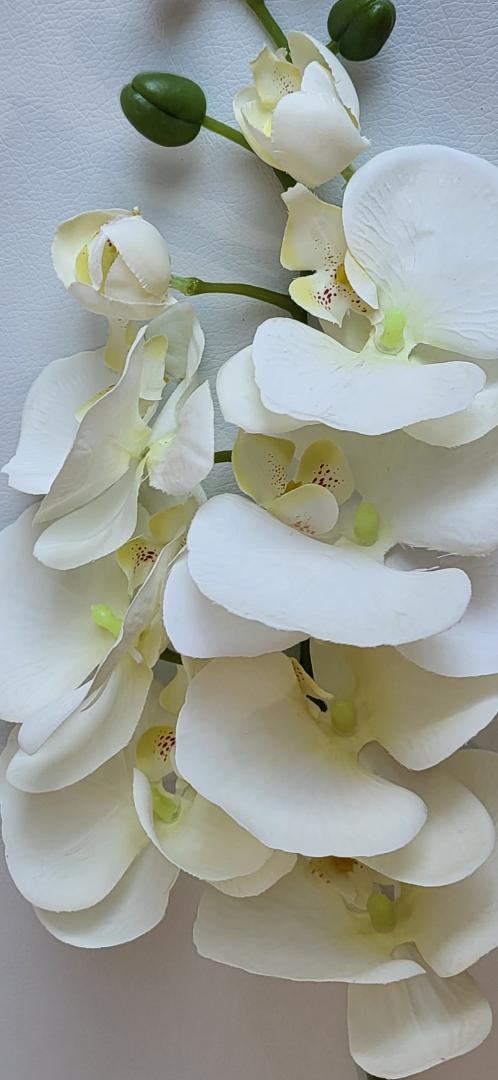 Orhidea Artificiala Textil Crem