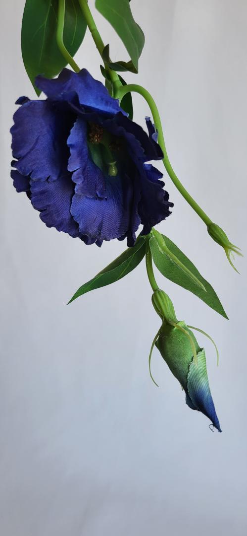 Lizianthus Artificial Navy Blue