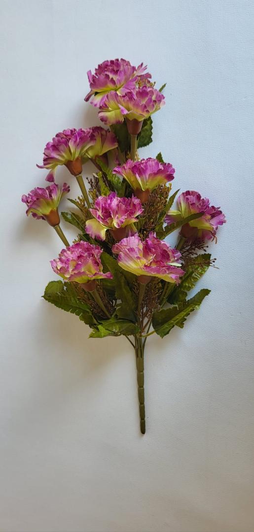 Buchet Garoafe Mov Verde Satirat