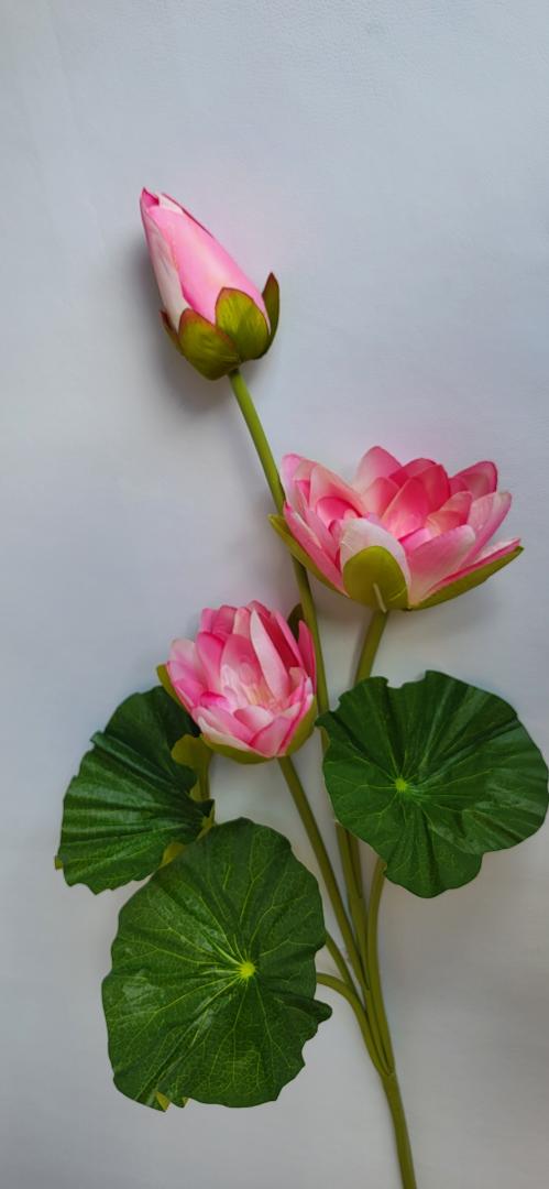 Floare Lotus Artificial Roz