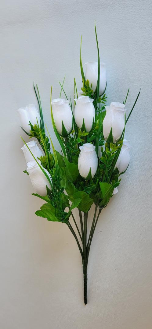 Buchet Trandafir 12fire Alb